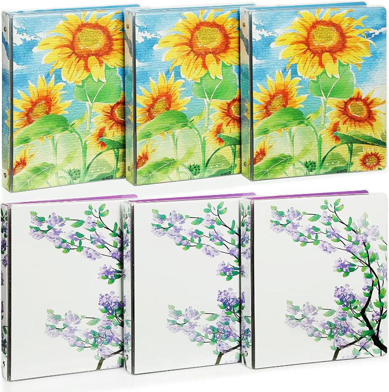 Photo 1 of Fashion Design Binder 1 Inch,HYUNLAI 1 inch Art Binder,Holds Up to 8.5''11'' Paper,for Home,Office,and School Supply,6 Pack, YL-12

