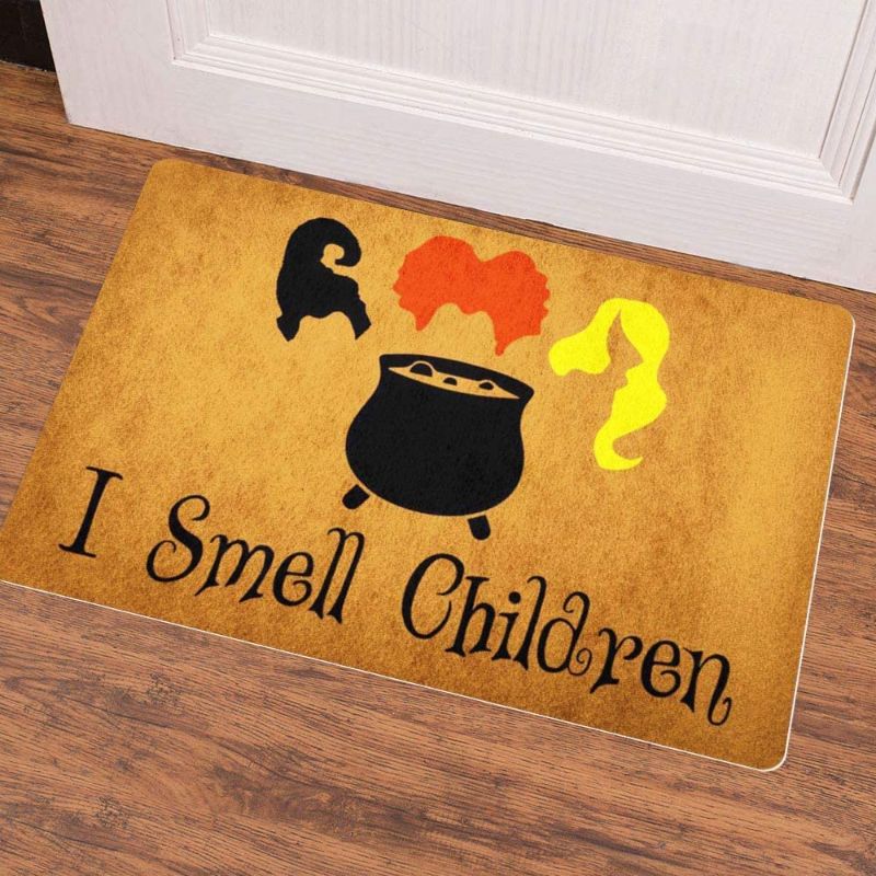 Photo 1 of  Doormat Custom Home Living Decor Housewares Rugs and Mats State Indoor Gift Ideas 23.6 by 15.7 Inch Machine Washable Fabric Top I Smell Children
UNOPENED