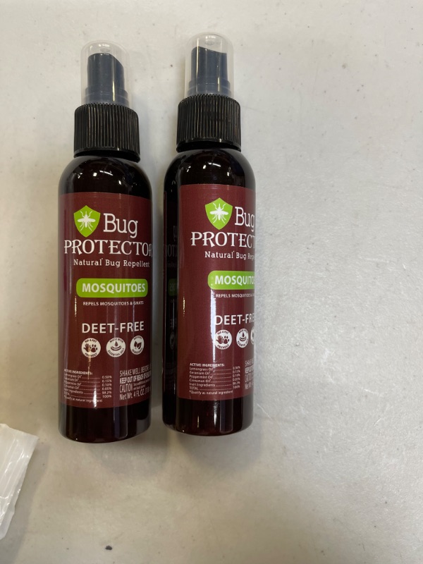 Photo 2 of 2 PACK Bug Protector Deet Free Mosquito Spray
4OZ