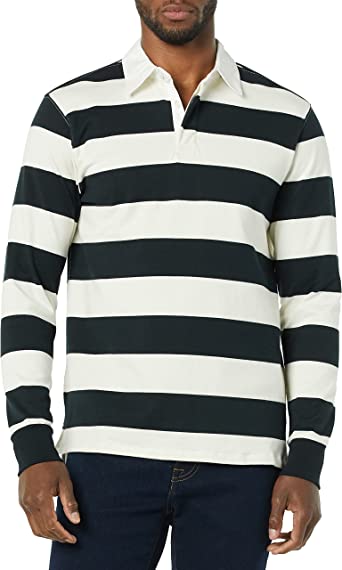 Photo 1 of Amazon Aware Men's Organic Cotton Long Sleeve Rugby Top - LARGE 