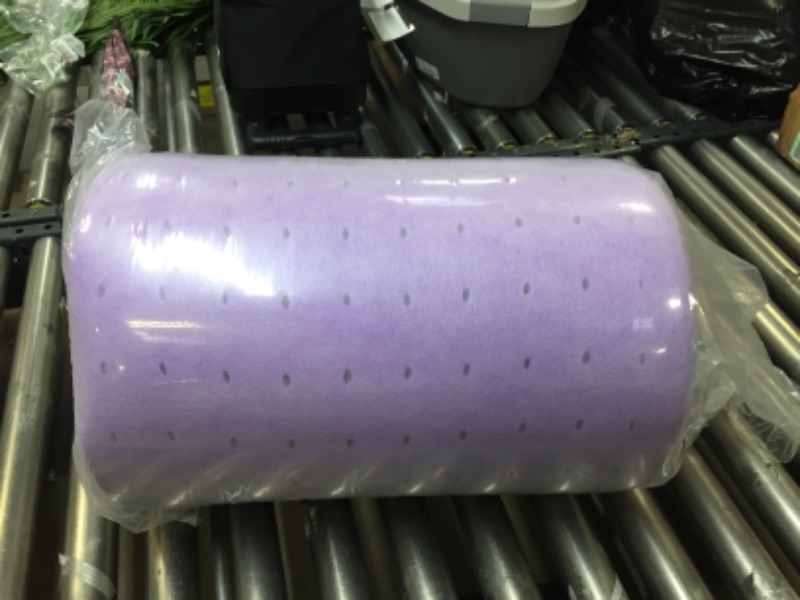 Photo 3 of  2 Inch Gel Memory Foam Mattress Topper Ventilated Soft Mattress Pad, Full Size, Purple
