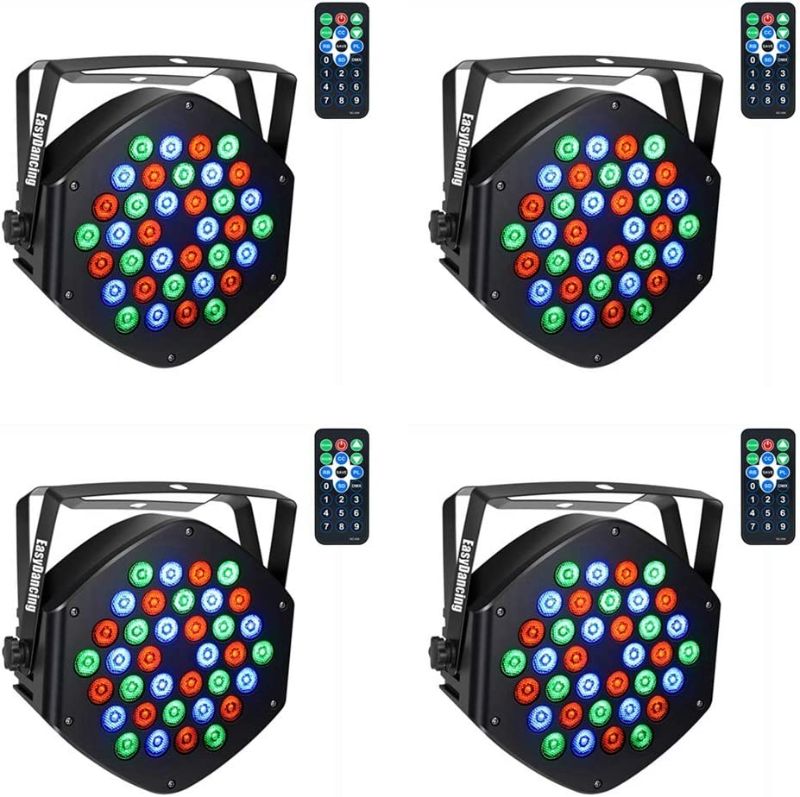 Photo 1 of Par Lighting for Stage, 36x1W LED RGB 7 Channel with Remote for DJ KTV Disco Party (4 PCS)
