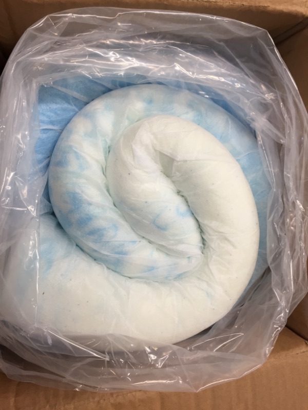 Photo 1 of SINWEEK 2 Inch Mattress Topper 5-Zone Memory Foam Mattress Topper Pressure Relieve Soft Mattress Pad, CertiPUR-US Certified, Twin Size
