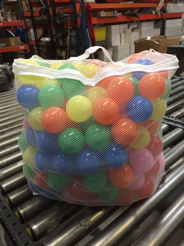 Photo 2 of Click N' Play Ball Pit Balls for Kids, Plastic Refill Balls, 200 Pack, Phthalate and BPA Free, Includes a Reusable Storage Bag with Zipper, Bright Colors, Gift for Toddlers and Kids
