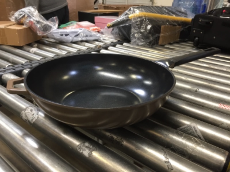 Photo 2 of 12" Stone Earth Frying Pan by Ozeri, with 100% APEO & PFOA-Free Stone-Derived Non-Stick Coating *** ITEM HAS SOME MARKING FROM PRIOR USE ***
