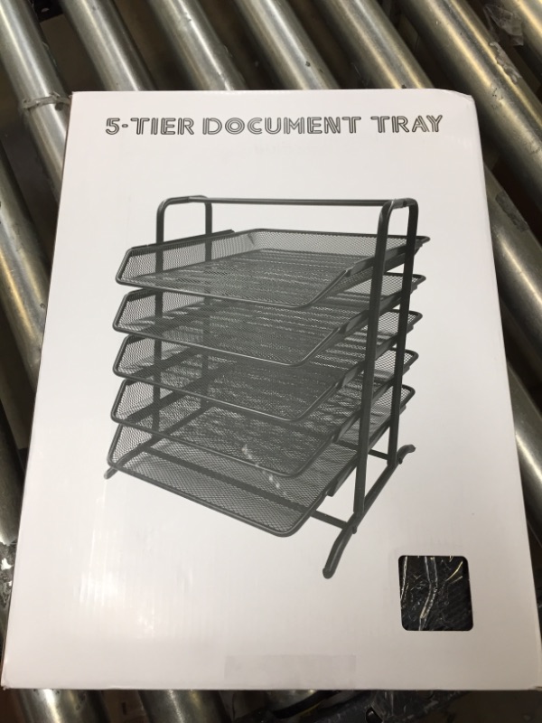 Photo 1 of Five Tier Document Tray Metal Mesh 