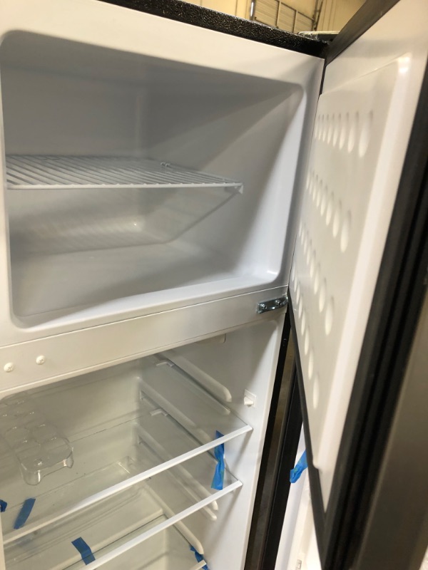 Photo 6 of 7.5 cu. ft. Refrigerator with Top Freezer in Stainless Look