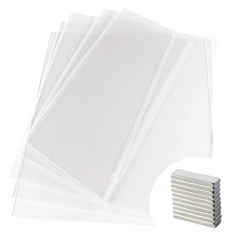 Photo 1 of 3D SOURCERER V1 Prusa IKEA Lack Plexiglass 3mm 5-Pack Acrylic Kit for 3D Printer Enclosure | x10 Magnets (20x6x2mm) | Protective Sheets x3 440x440mm (17.3”x17.3”) & x2 220x440mm (8.65"x17.3”) (Clear)
