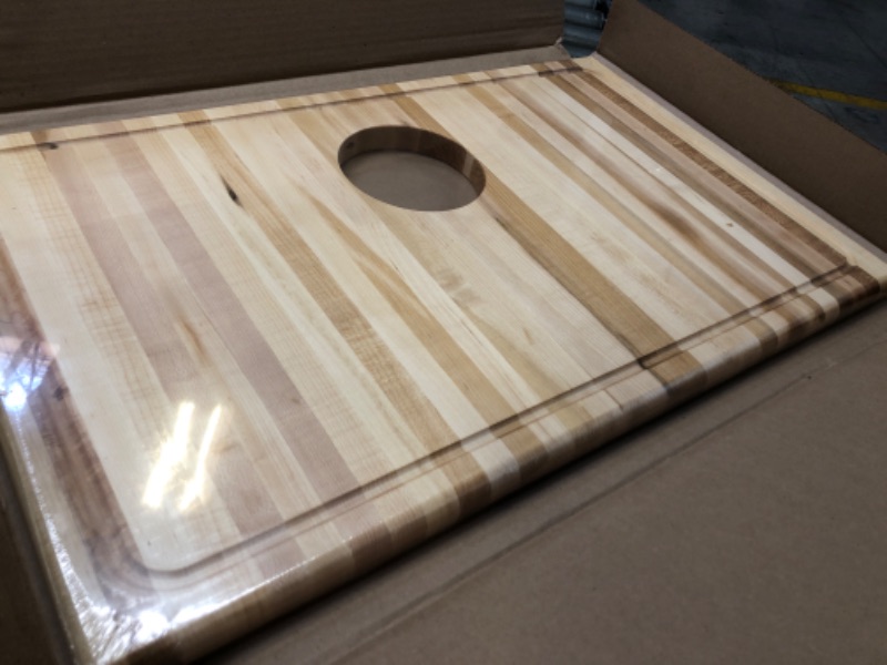 Photo 2 of -Elkay LKCBF2816HW Hardwood Cutting Board , Brown
