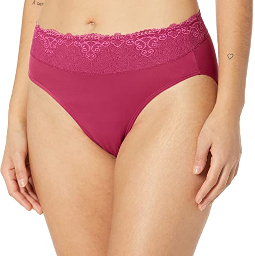 Photo 1 of Bali Women's Hi-Cut Panties, High-Waisted Smoothing Panty, High-Cut Brief Underwear for Women, Comfortable Underpants -- Size XXL
