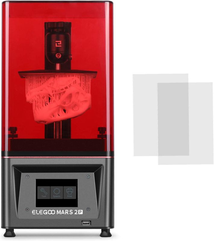 Photo 1 of ELEGOO Resin 3D Printer Mars 2 Pro Mono MSLA 3D Printer UV Photocuring LCD Resin 3D Printer with 6.08 inch 2K Monochrome LCD, Printing Size 129x80x160mm/5.1x3.1x6.3inch  +++ FACTORY SEALED ITEM +++
