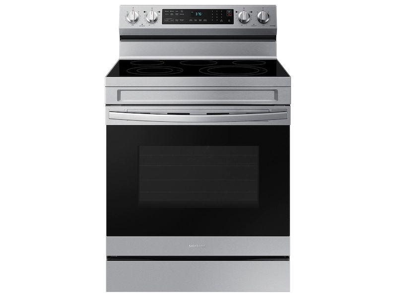 Photo 1 of 6.3 cu. ft. Smart Wi-Fi Enabled Convection Electric Range, MINOR SEPARATION OF SIDE PANEL ----- PARTS ONLY 