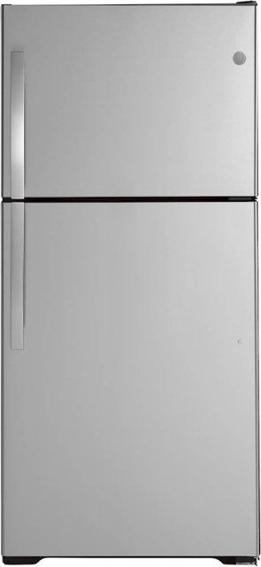 Photo 1 of GE - 19.2 Cu. Ft. Top-Freezer Refrigerator - Stainless steel * FACTORY SEALED * 
