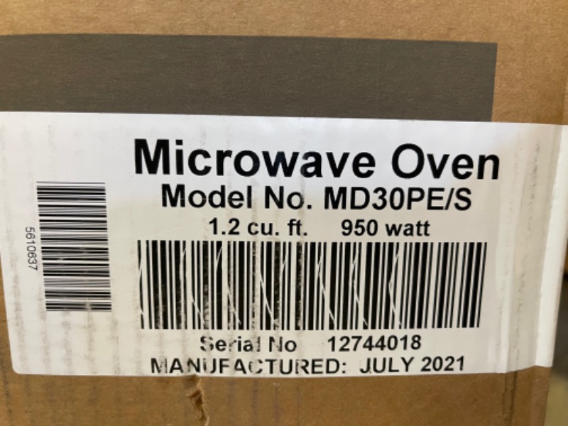 Photo 8 of SUBZERO-WOLF 30" Professional Drawer Microwave, Model # MD30PE/S MINOR USE, SMELLS OF PRIOR USE. 

