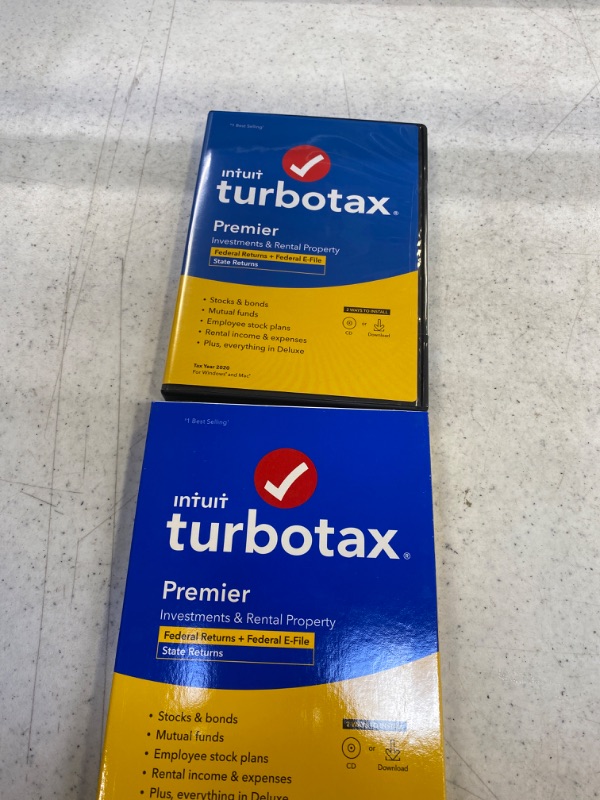Photo 3 of [Old Version] TurboTax Premier 2020 Desktop Tax Software, Federal and State Returns + Federal E-file [Amazon Exclusive] [PC/Mac Disc]*-Brand new factory sealed-*
