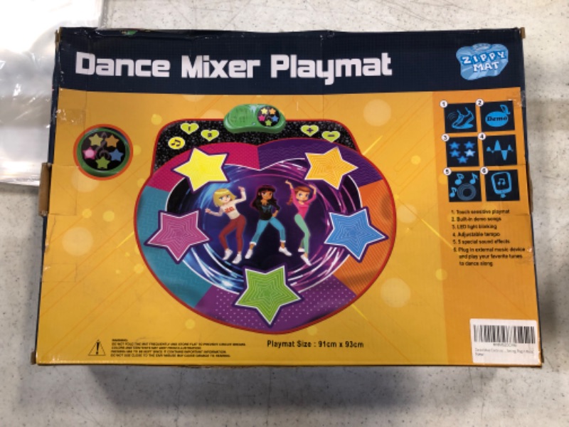 Photo 2 of Dance Mixer Electronic Playmat Dancing Step Dance Mat Pad Dancer Blanket Touch-Sensitive Design with Background Music- Adjustable Music Tempo Setting ,Plug in Music
