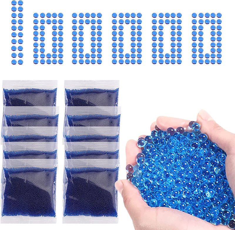 Photo 1 of Blue Water Balls Beads (10 Pack-10000 Pieces Per Pack,7-8mm)
