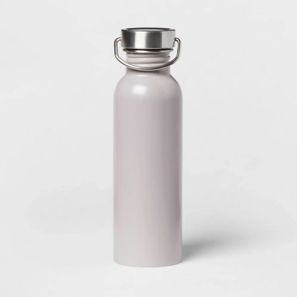 Photo 1 of 24oz Stainless Steel Single Wall Non-Vacuum Chug Water Bottle Purple  -- 2 COUNT --