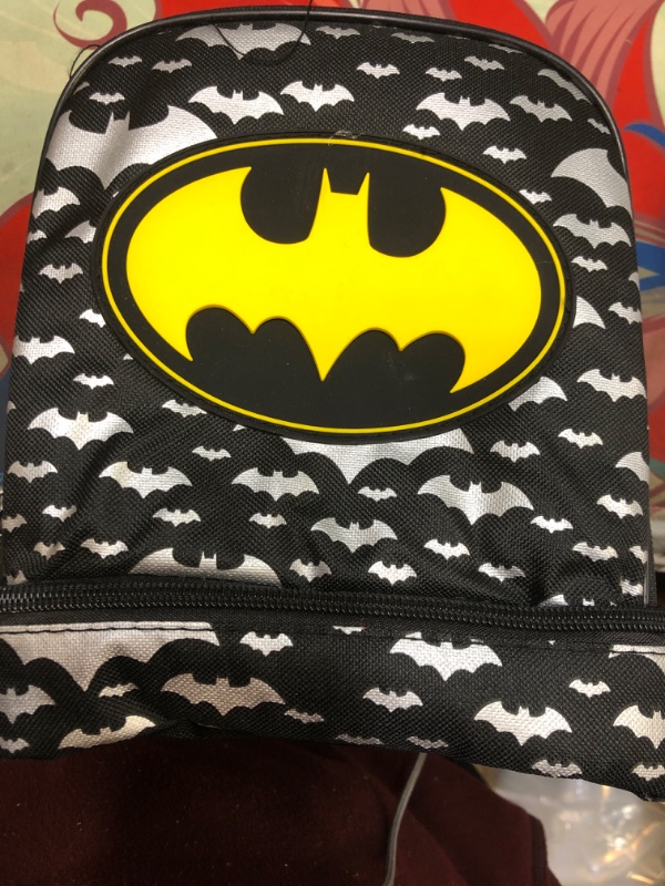 Photo 2 of Batman Lunch Bag Black and Yellow

