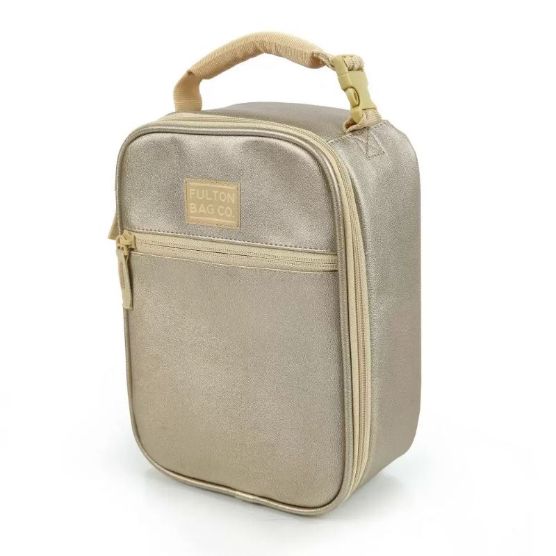 Photo 1 of Fulton Bag Co. Upright Lunch Bag - Metallic Gold