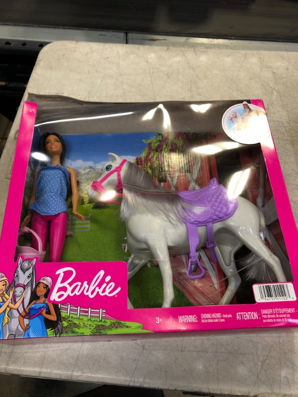 Photo 2 of Barbie Horse Playset with Brunette Doll
