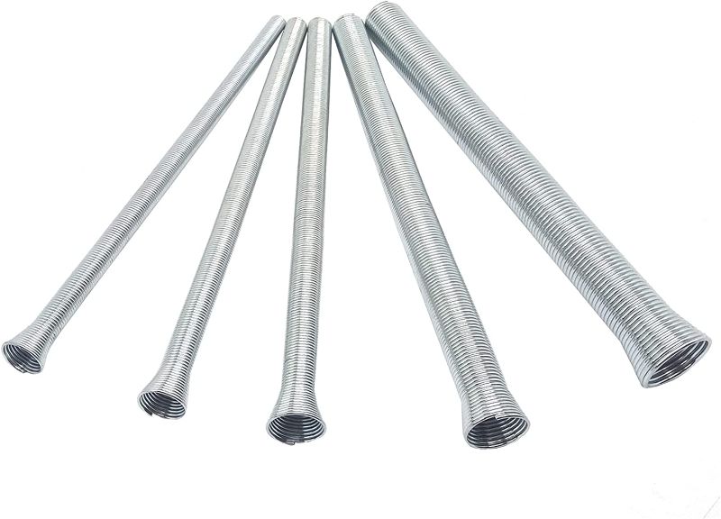 Photo 1 of 1set Spring Tubing Benders Kit, for Copper, Aluminum and Thin Wall Steel Tubing,1/4'', 5/16'', 3/8'', 1/2'' and 5/8''(CT-102L)
