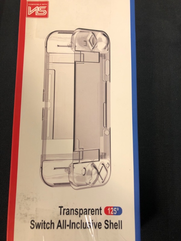 Photo 1 of HEYSTOP Case Compatible with Nintendo Switch, Dockable Soft TPU Protective Case Cover for Nintendo Switch with Switch Tempered Glass Screen Protector and 6 Thumb Grip Caps