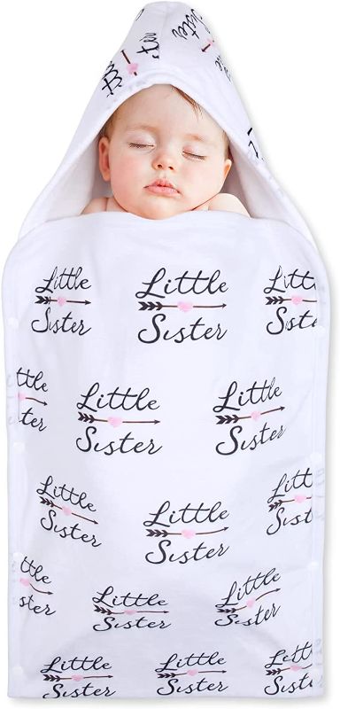 Photo 1 of Baby Girl Swaddle Blanket for Newborn, Adjustable Nursery Swaddling Blankets Receiving Blankets, Lightweight Hooded Sleeping Bag & Sleepsack for Babies,...
