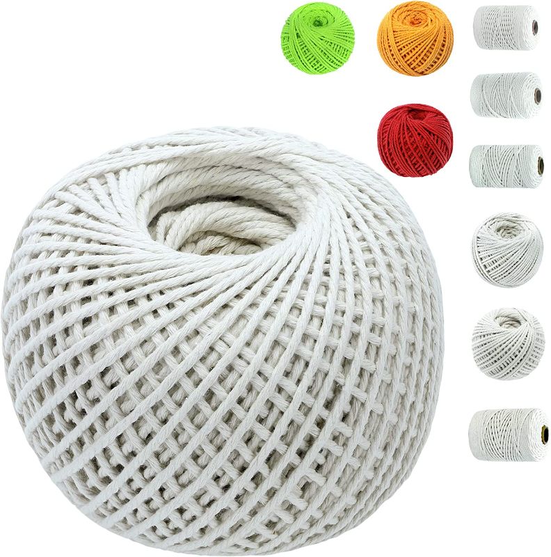 Photo 1 of XMSKY 100% Natural Macrame Cotton Cord for Color Lace Rope Cotton Rope Lace Yarn Wall Hanging Color Cotton Craft Rope Plant Hanger DIY Crafts Macrame & Knotting (3mm × 328Yards, Natural)
--FACTORY SEALED--
