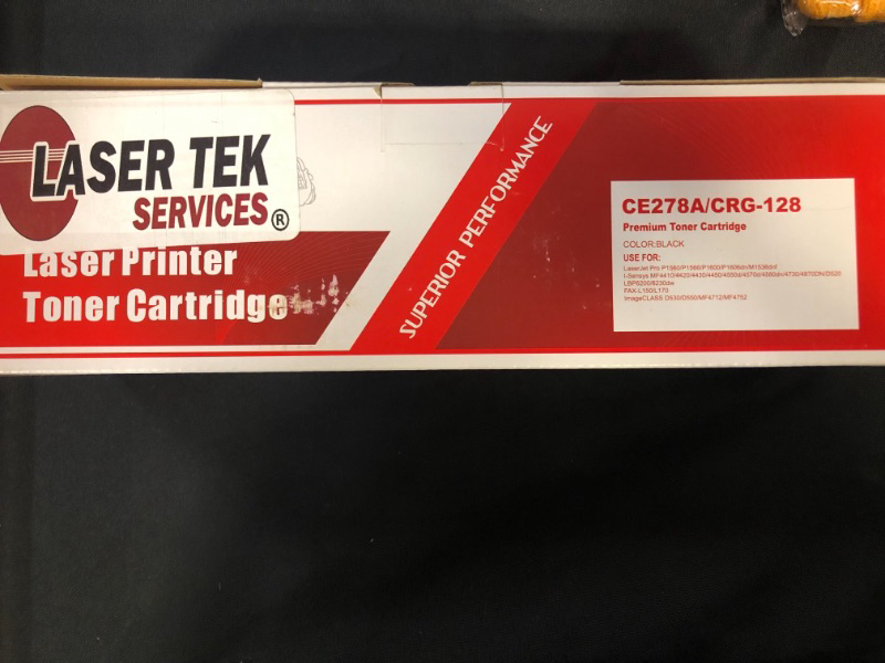 Photo 2 of Laser Tek Services Compatible HP 78A CE278A Toner Cartridge Replacement for HP Laserjet M1536 MFP M1536DNF,P1560 P1566 Printers (Black, 1 Pack) - 2,100 Pages
