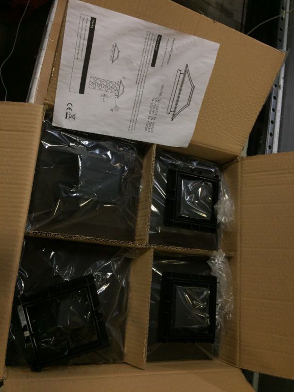 Photo 1 of --Only cap--  4 Pieces Post Cap Cover for 4x4 Nominal Wood Posts (Black)
