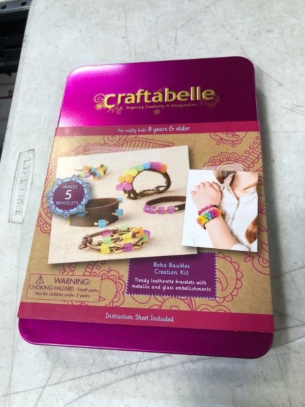 Photo 2 of Craftabelle – Boho Baubles Creation Kit – Bracelet Making Kit – 101pc Jewelry Set with Beads – DIY Jewelry Kits for Kids Aged 8 Years +
