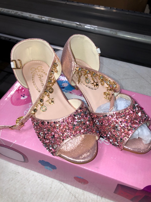 Photo 1 of GIRLS PINK SPARKLY PRINCESS SHOE euro shoe size 30 , little kids us size 12 -12.5 