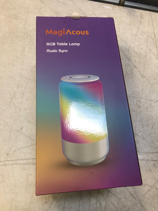 Photo 1 of Bedside Table Lamp, Touch Dimmable Night Light with 3 Color Temperatures 2700K-5700K, Nightstand Lamps with Color Changing RGB & Music Sync for Bedroom, Living Room, Kids Room, Dorm, Home Office