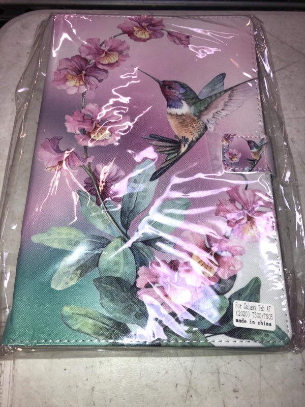 Photo 2 of Birdtab for Samsung Galaxy Tab A7 10.4 Case 2020 Multi-Angle Smart Stand Shell Cover Case for Samsung Galaxy Tab A7 10.4 inch Tablet SM-T500/T505/T507 Case,Beautiful Hummingbird
