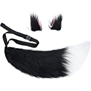 Photo 1 of 
LA CARRIE Plush Tail and Ears Faux Fur Animal Fox Wolf Costume Kit for Unisex Kids Adult Party Halloween Fancy Dress Cosplay(Black)LA CARRIE Plush Tail and Ears Faux Fur Animal Fox Wolf 