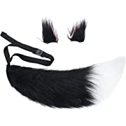 Photo 1 of 
LA CARRIE Plush Tail and Ears Faux Fur Animal Fox Wolf Costume Kit for Unisex Kids Adult Party Halloween Fancy Dress Cosplay(Black)LA CARRIE Plush Tail and Ears Faux Fur Animal Fox Wolf