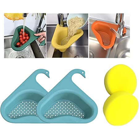 Photo 1 of 2PCS Kitchen Sink Drain Basket Swan Drain Rack