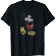 Photo 1 of Disney Mickey Mouse Classic Fade Pose T-Shirt Sz YL Blue