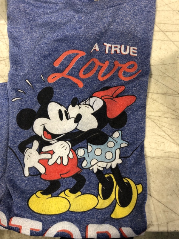 Photo 2 of Disney Mickey Mouse Classic Fade Pose T-Shirt Sz YL Blue