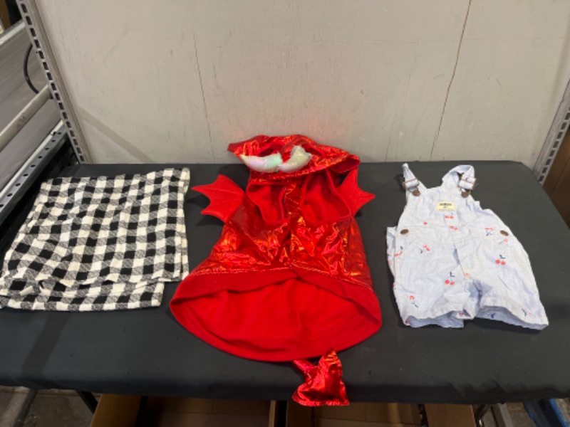 Photo 1 of 3 MISC BUNDLE - DOG DEVIL COSTUME SIZE : L - TODDLER GIRLS ROMPER SIZE : 2T