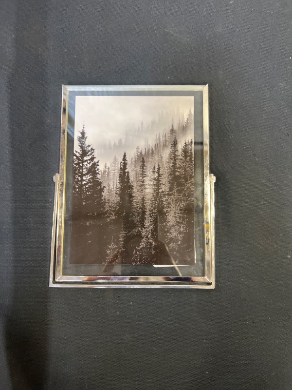 Photo 1 of 5" X 7" Addison Frame Silver - Threshold (MISSING TOP PIECE)