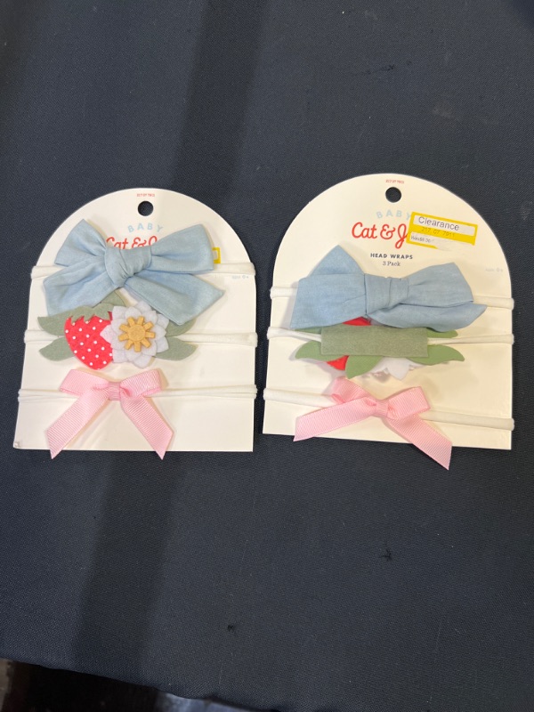 Photo 2 of Baby Girls' Strawberry Headband Set - Cat & Jack (PACK OF 2)