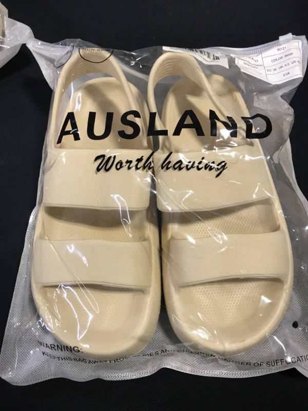 Photo 1 of AUSLAND Women's Flat Sandals Two Strap, Casual Dress Comfy Sandals Slingback Open-toe 90121
SIZE 8.5