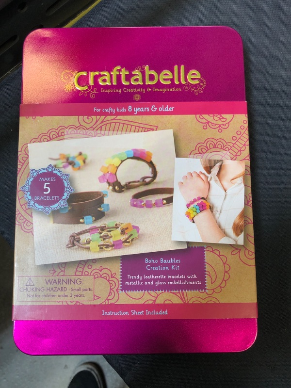 Photo 2 of Craftabelle – Boho Baubles Creation Kit – Bracelet Making Kit – 101pc Jewelry Set with Beads – DIY Jewelry Kits for Kids Aged 8 Years +
