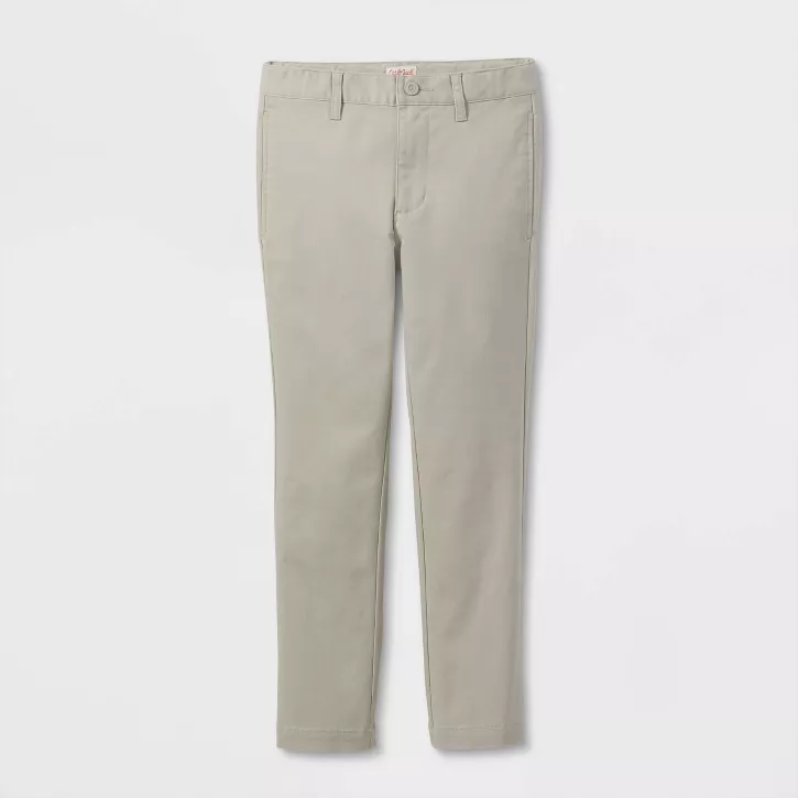 Photo 1 of Boys' Uniform Slim Straight Fit Pants - Cat & Jack™ Light Gray
SIZE 16