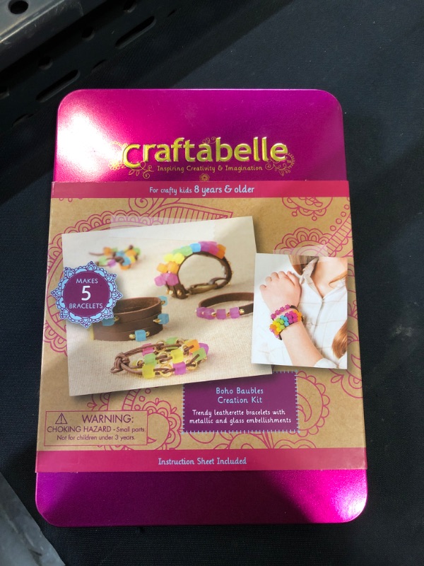 Photo 2 of Craftabelle – Boho Baubles Creation Kit – Bracelet Making Kit – 101pc Jewelry Set with Beads – DIY Jewelry Kits for Kids Aged 8 Years +
