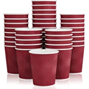 Photo 1 of 120 Pack Paper Coffee Cups, 8 Oz Disposable Coffee Cups