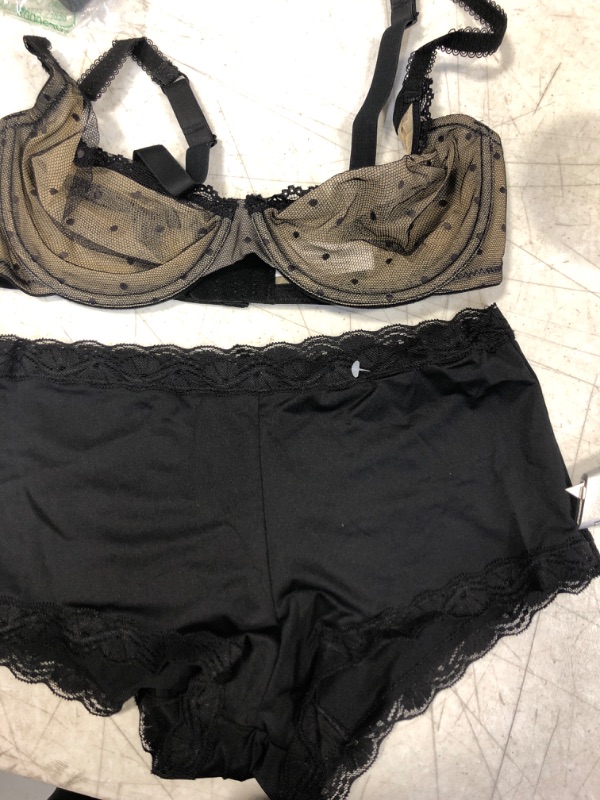 Photo 1 of Bra and Panty Set Sz 34DD and M