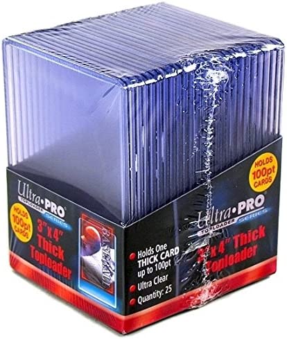 Photo 1 of 2 Ultra Pro 100pt Top Loaders - 25 100 Pt Toploaders Per Pack (50 Total) - Thick Baseball, Football, Basketball, Hockey, Gaming
